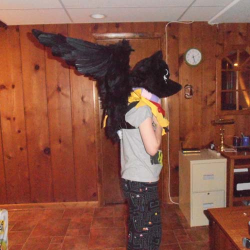 Testing out the wing mechanics.