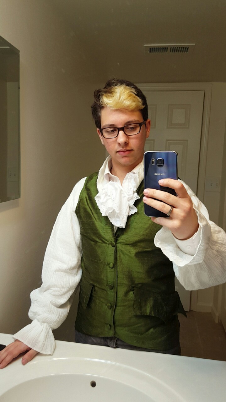 Test fit of the undershirt and the vest together.