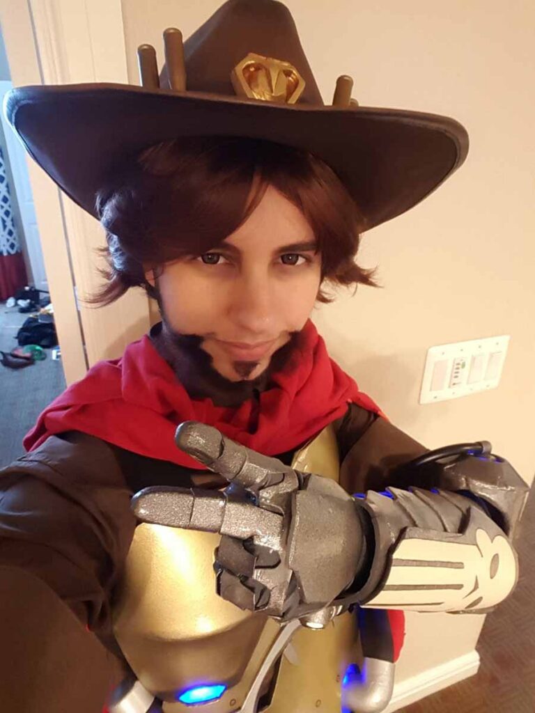 The finished costume.