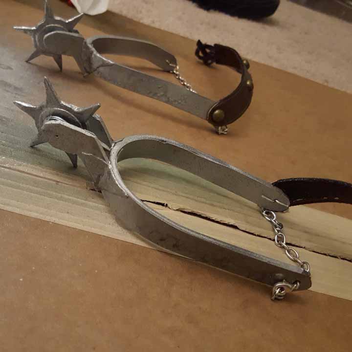 Handmade spurs.