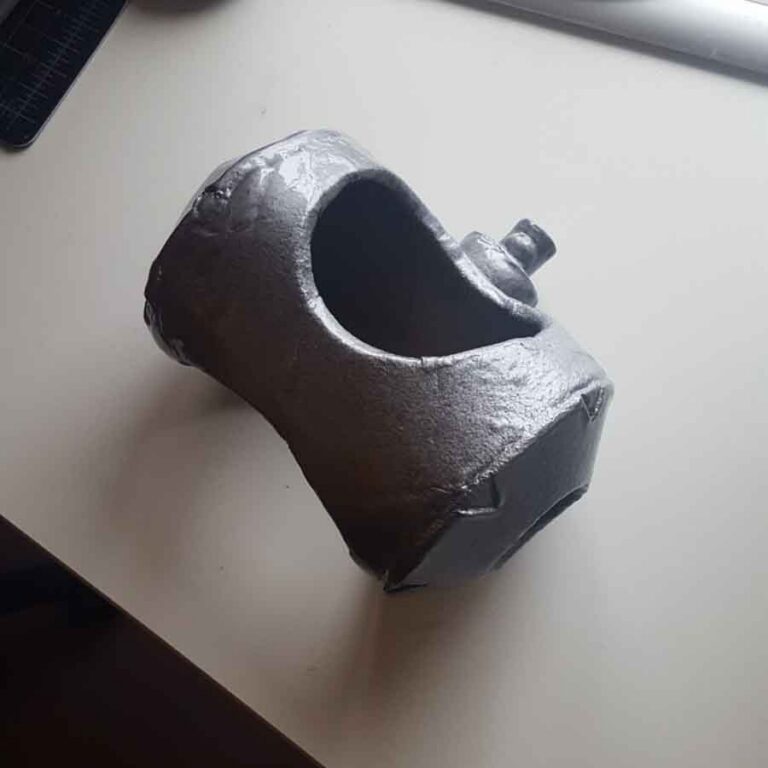 Work in progress of the elbow piece of the robotic arm.