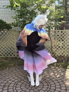 Glamour shot of the completed costume.