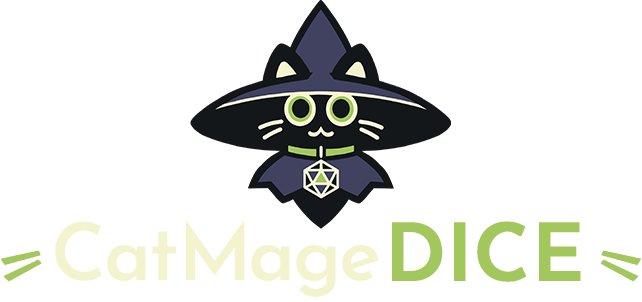 Icon of a black cat with a large witch hat.